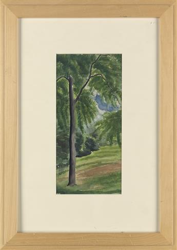GEORGE C. AULT Landscape with a Tall Tree.